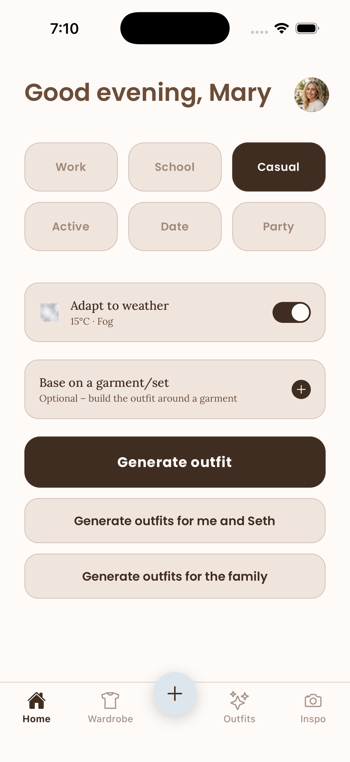 Skrud – generate outfits for the family